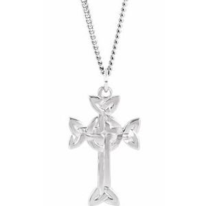 Celtic-Inspired Cross Necklace