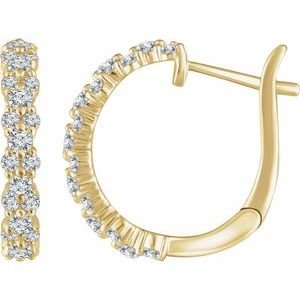 Accented Hoop Earrings