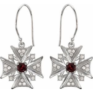 Vintage-Inspired Cross Earrings - Image 2