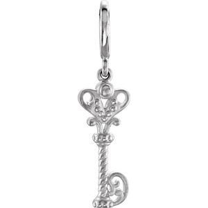 Vintage-Inspired Key Charm