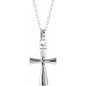 Cross Ash Holder Necklace or Pendant