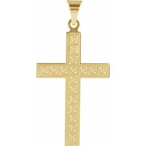 Geometric Cross Pendant