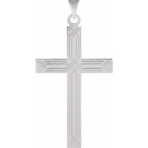 Geometric Cross Pendant