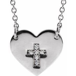 Heart & Cross Necklace