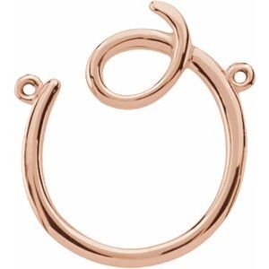 Script Initial Necklace or Center - Image 3