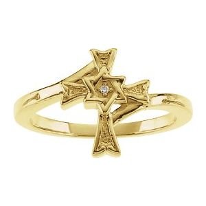 Judeo Christian Cross Ring