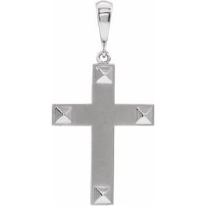 Geometric Cross Necklace or Pendant