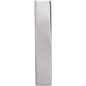 Engravable Sculptural Bar Necklace or Pendant