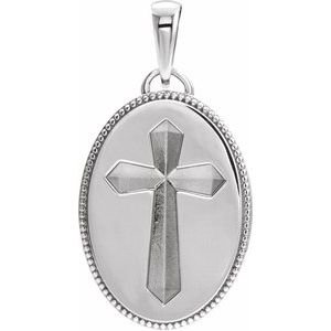 Cross Medal Necklace or Pendant