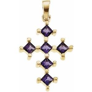 Accented Cross Pendant