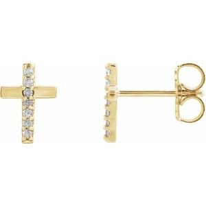 Accented Cross Earrings