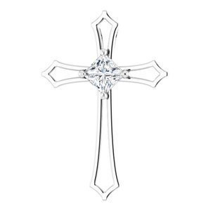 Accented Cross Pendant