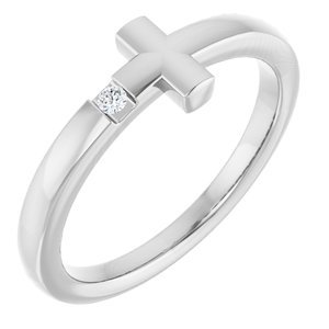 Youth Sideways Cross Ring