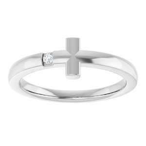 Youth Sideways Cross Ring - Image 3