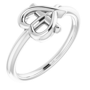 Youth Cross & Heart Ring