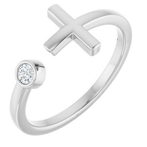 Negative Space Cross Ring