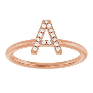 Accented Initial Ring - Image 3