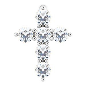 Accented Cross Necklace or Pendant