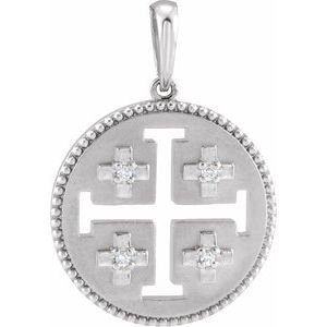 Jerusalem Cross Necklace or Pendant