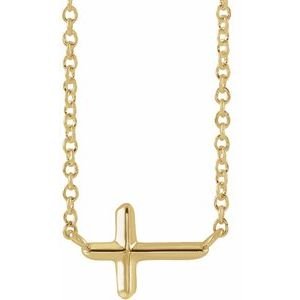 Sideways Cross Necklace or Center - Image 3