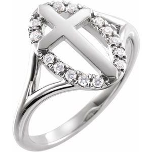 Halo-Style Cross Ring