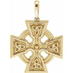 Celtic-Inspired Cross Necklace or Pendant