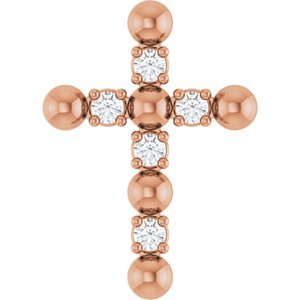 Beaded Cross Necklace or Pendant
