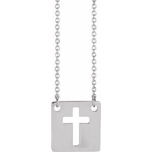 Pierced Cross Necklace or Center