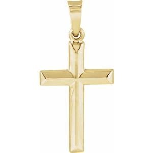 Geometric Cross Pendant