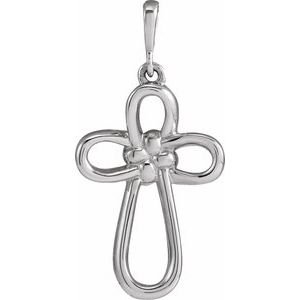 Knotted Cross Necklace or Pedant