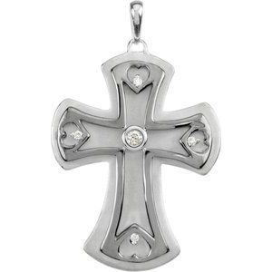 Accented Cross Pendant
