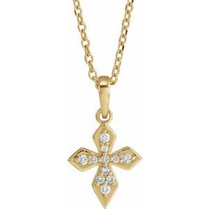 Petite Cross Necklace or Pendant