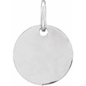 Be Posh® Engravable Disc Pendant