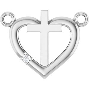 Heart & Cross Necklace or Center