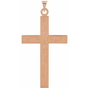 Floral Cross Necklace or Pendant