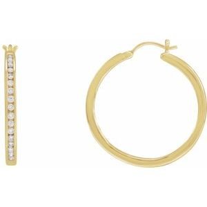 Accented Hoop Earrings