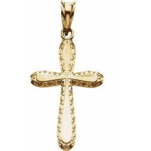 Sculptural Cross Pendant