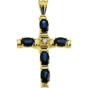 Accented Cross Pendant