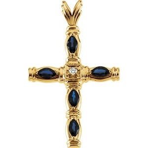 Accented Cross Pendant