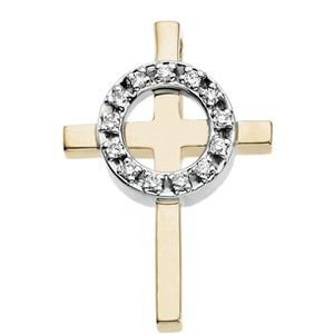 Accented Cross Pendant
