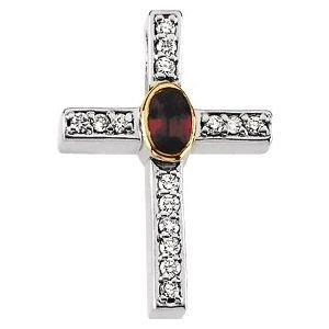 Accented Cross Pendant