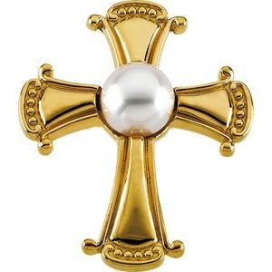 Pearl Cross Pendant