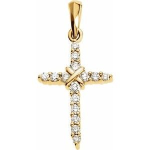 Accented Cross Pendant