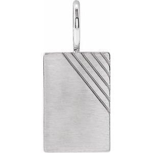 Engravable Dog Tag Charm/Pendant