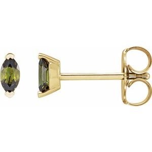 Solitaire V-Prong Stud Earrings