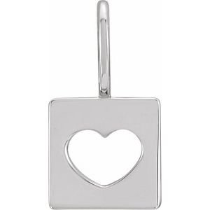Pierced Heart Charm/Pendant