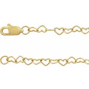 3.2 mm Heart Chain