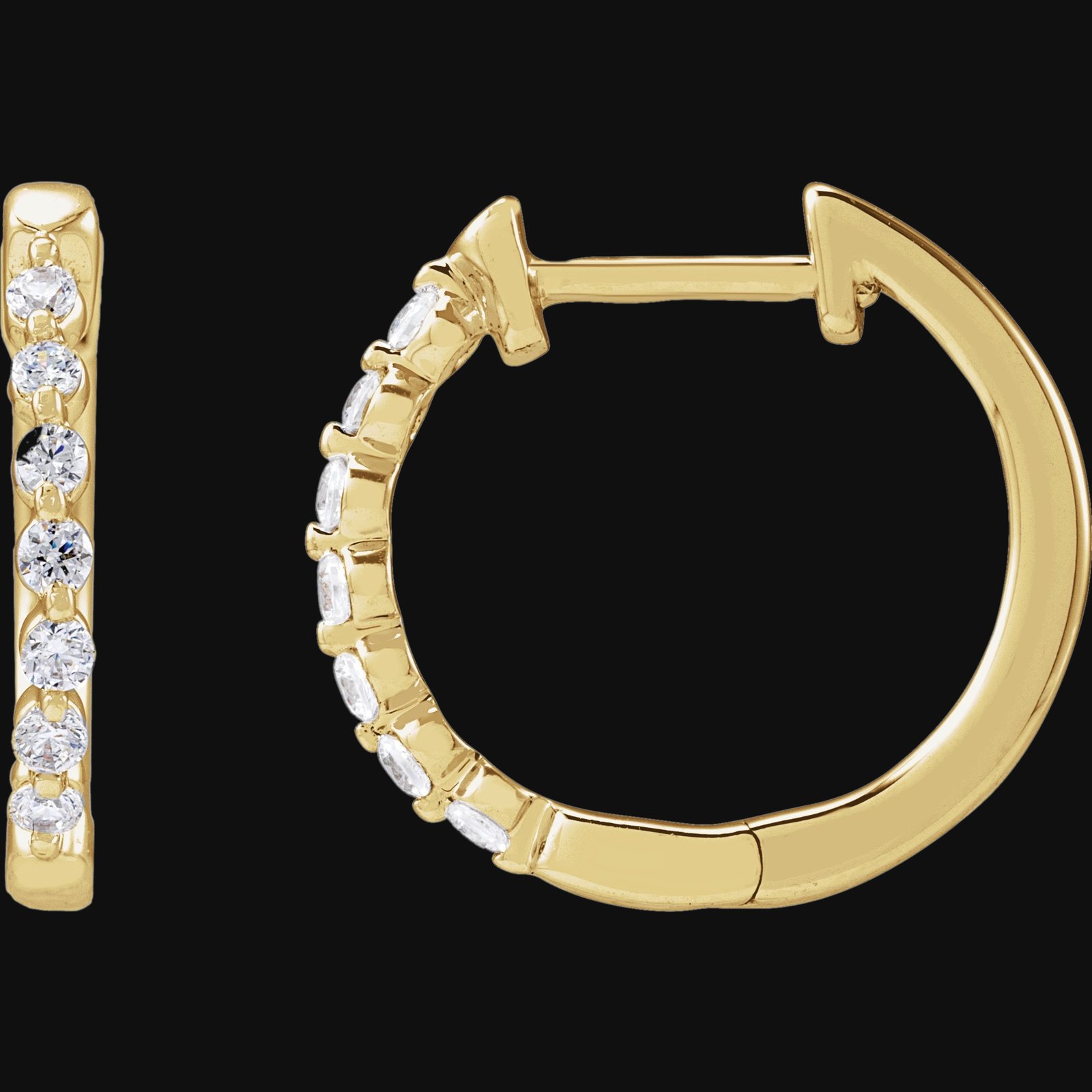 Lab-Grown Diamond Hoop Earrings