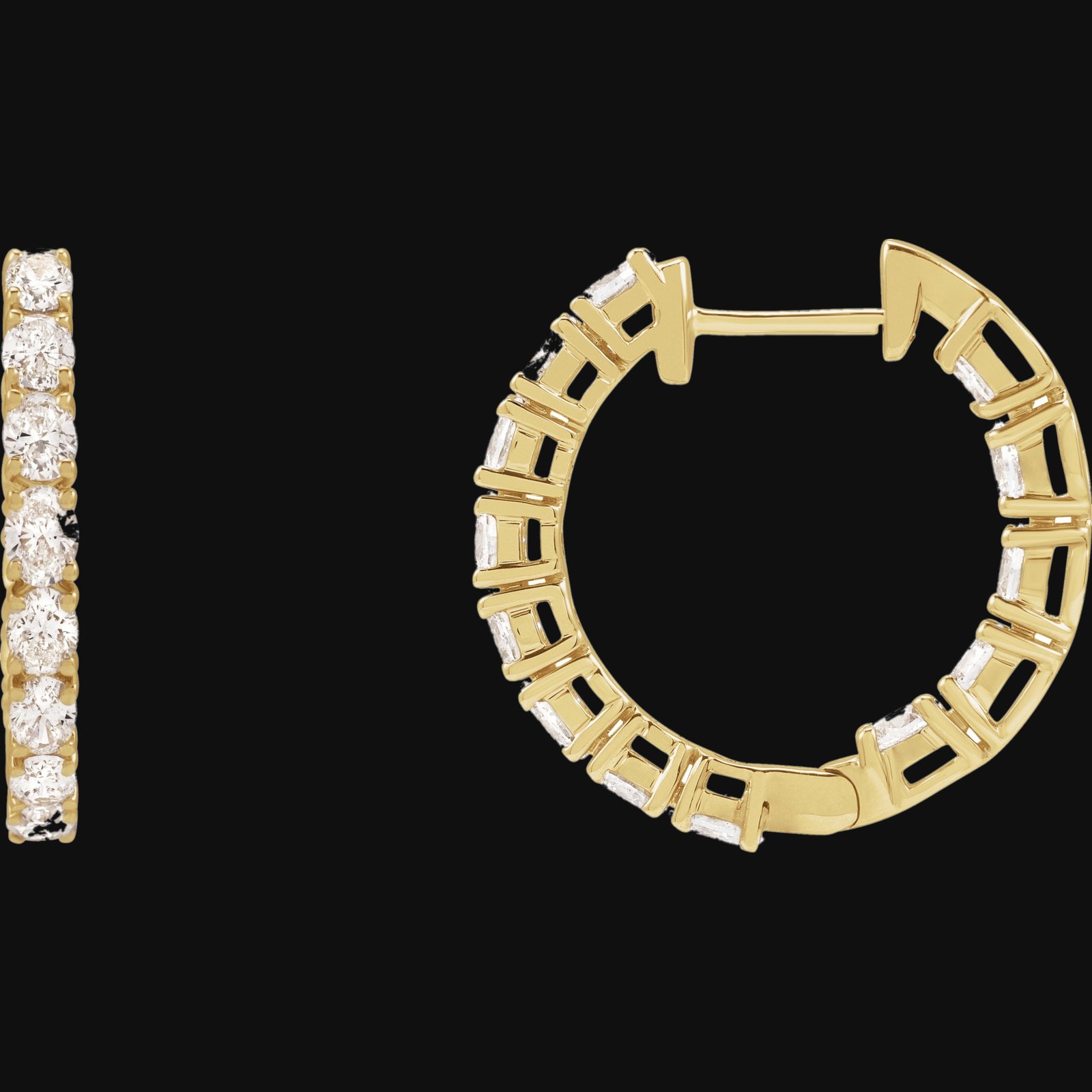 Inside-Outside Hoop Earrings