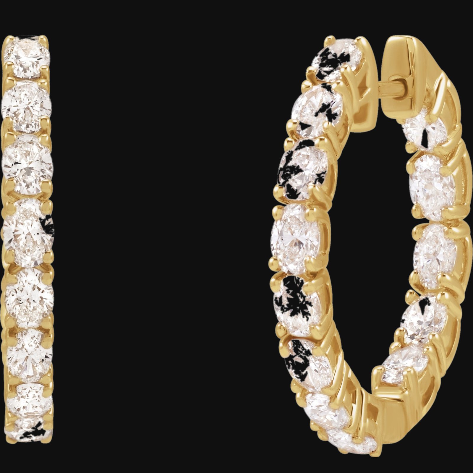 Inside-Outside Hoop Earrings - Image 2